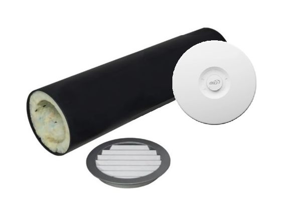 Приточный клапан ERA KIV 125 0.5м с антивандальной решеткой.