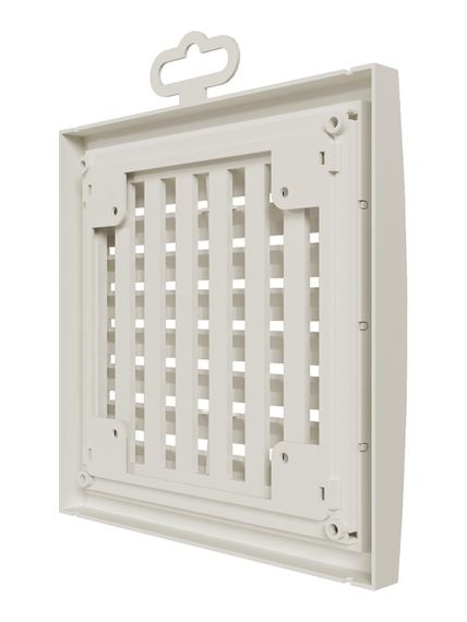 Решетка вентиляционная РРП разъемная регулируемая 150х150 пластик Ivory ERA