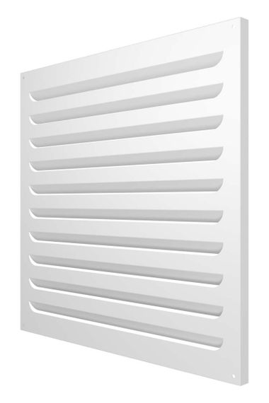 Решетка вентиляционная МВР жалюзи 500х500 окраш.сталь белый ERA