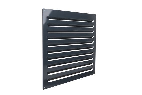 Решетка металлическая темно-серая 400х400мм (RAL 7024)