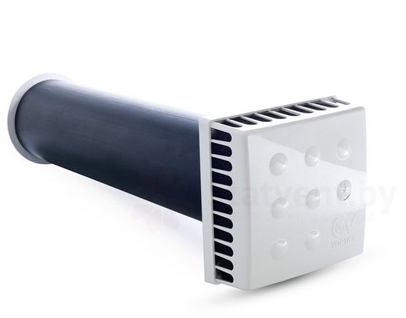 Приточный клапан КИВ Квадро 125 (0,5м) с алюминиевой решеткой KIV Quadro 125 (0.5м)