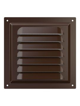 Решетка вентиляционная МЭ сетка 150х150 окрашенная сталь Brown ERA