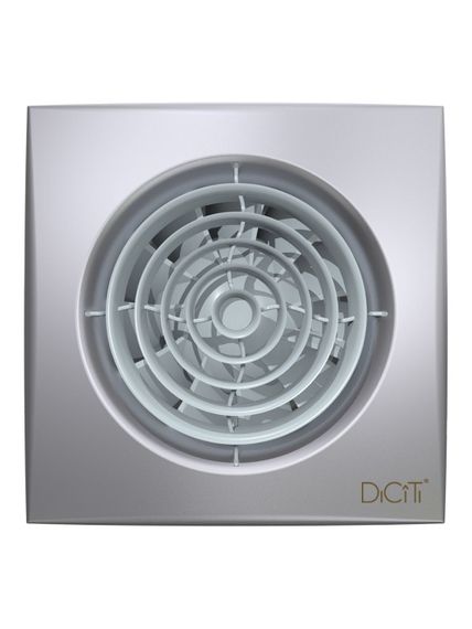 Вентилятор накладной AURA D125 обратный клапан Gray metal DICITI