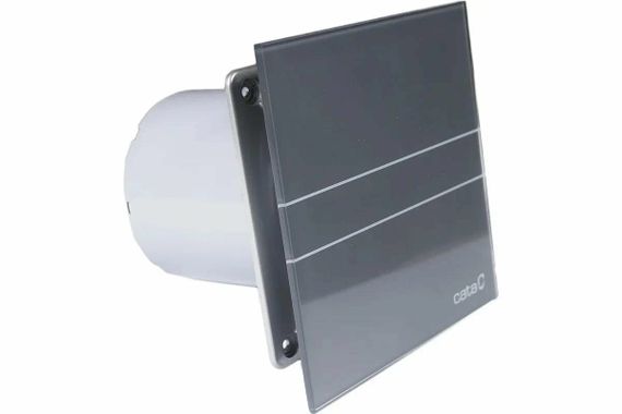 Накладной вентилятор Cata E 100 GST Silver (таймер) + обратный клапан