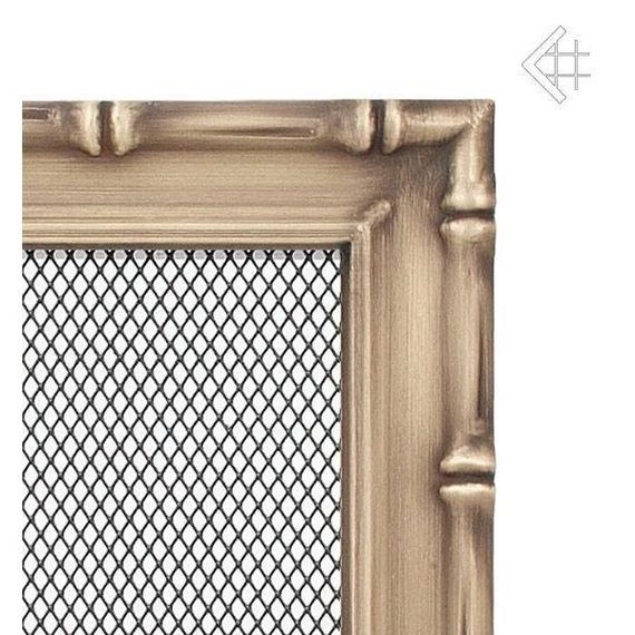 Решетка каминная Kratki Diana латунь 17x17