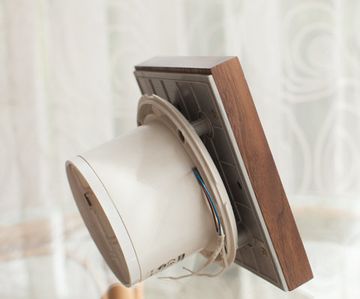 Вентилятор накладной сверхтонкий MMotors JSC MMP-09 100/90 куб/ч Дерево/Орех натуральный