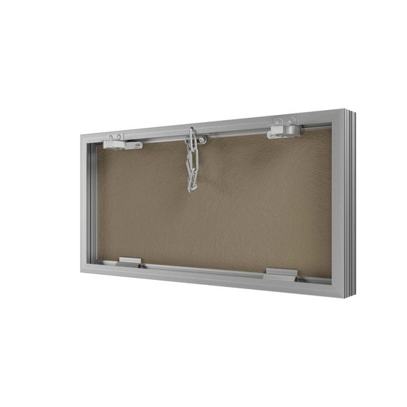 Люк ревизионный D Ceramo Base 600х300 скрытый монтаж съемный алюминий EVECS