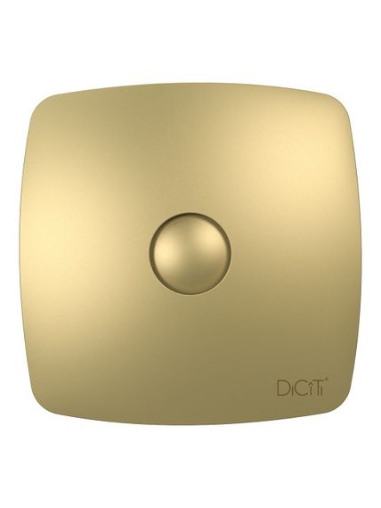 Вентилятор накладной RIO D125 обратный клапан Сhampagne DICITI