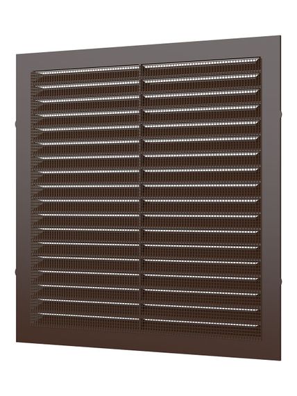 Решетка вентиляционная С сетка 195х195 пластик Brown ERA