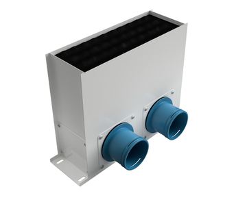 Пленум напольный AirDS оцинкованный 300*100 мм, 4*75 мм. Премиум (белый)