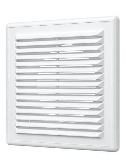 Решетка вентиляционная RF. фланец D100 разъемная 150x150 пластик ERA