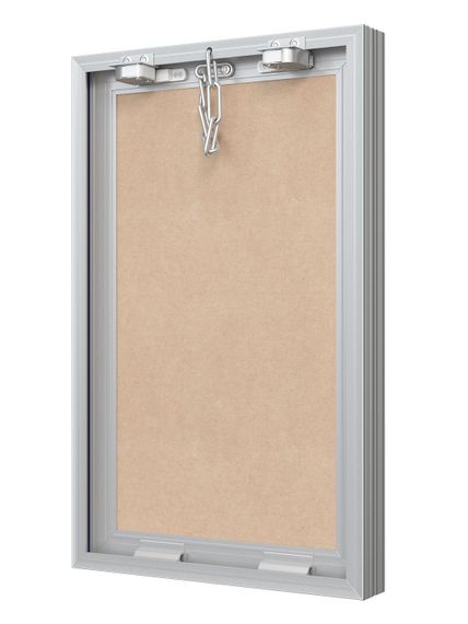 Люк ревизионный D Ceramo Base 250х400 скрытый монтаж съемный алюминий EVECS