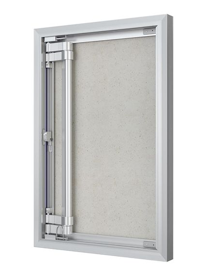 Люк ревизионный D Ceramo Optimum 400х600 скрыт.монтаж петля алюминий EVECS