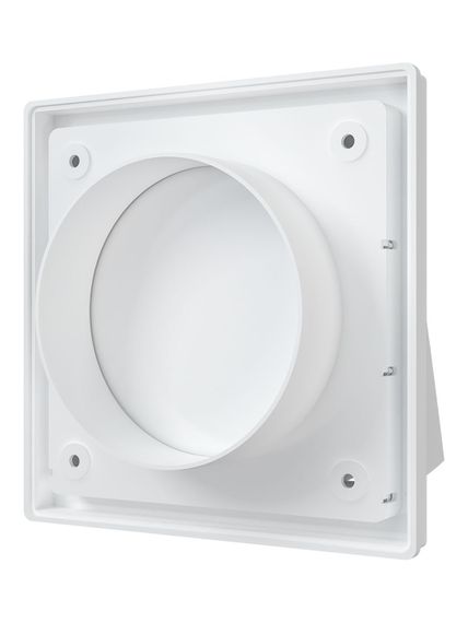 Выход стенной КФВ фланец D100 обр.клапан 150x150 ASA Ivory ERA