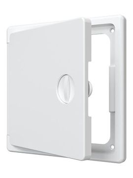 Люк ревизионный ЛТП накладной ручка-задвижка 150х150 пластик EVECS