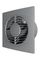 Вентилятор накладной SLIM D125 обратный клапан Gray metal DICITI