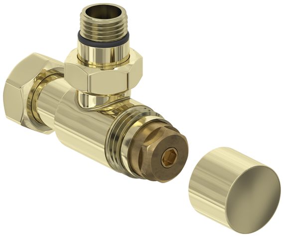 Вентиль Сунержа угловой под шестигранник (G 1/2&quot; НР х G 3/4&quot; НГ)