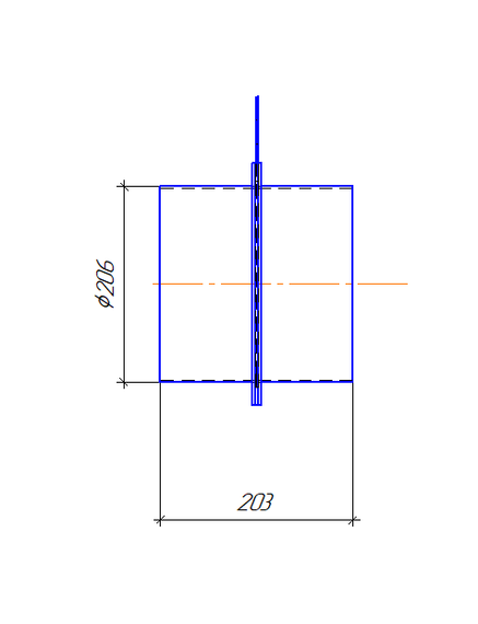 Шибер/задвижка D 200 мм полипропилен