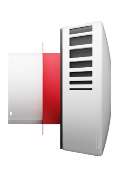 Приточный клапан ERA KIV 125 1м с выходом стенным из нержавеющей стали