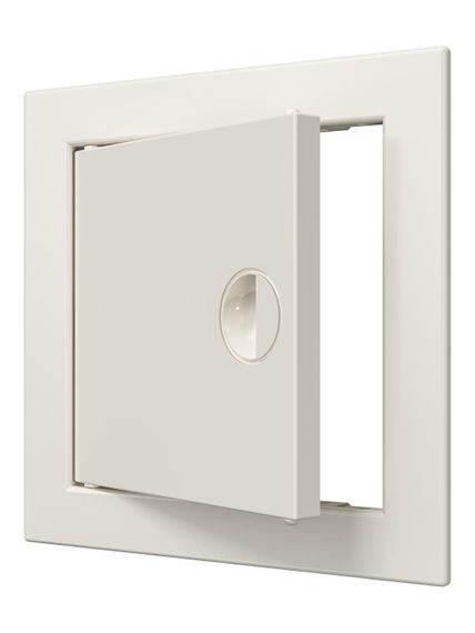 Люк ревизионный ЛР фланец 146х146 ручка 168х168 пластик Ivory EVECS