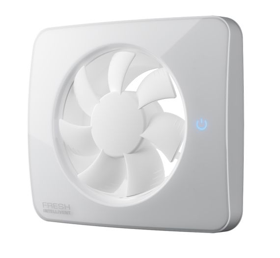 Вентилятор накладной FRESH Intellivent ICE (Управление по Bluetooth, таймер, датчик влажности, программируемый, LED-подсветка)
