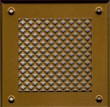 Решётка 210*250 золото, мелкий цветок