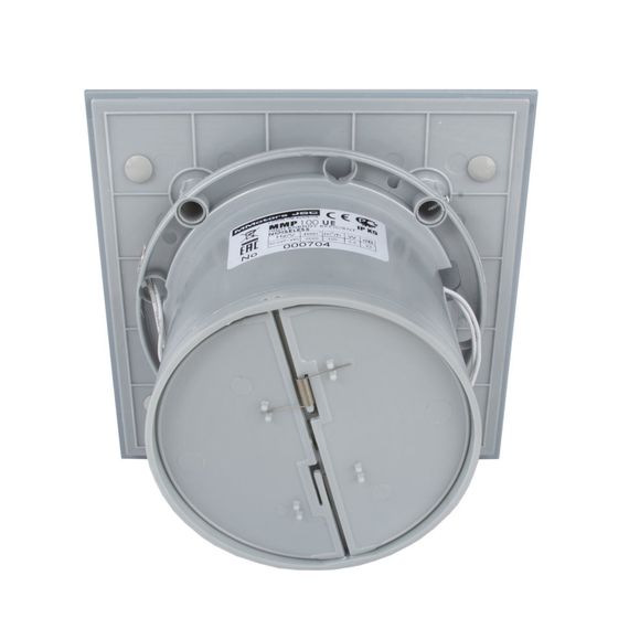 Вентилятор накладной сверхмощный MMotors JSC MMP-06 100/169 куб/ч Стекло/Квадрат Светло Серый с каплями