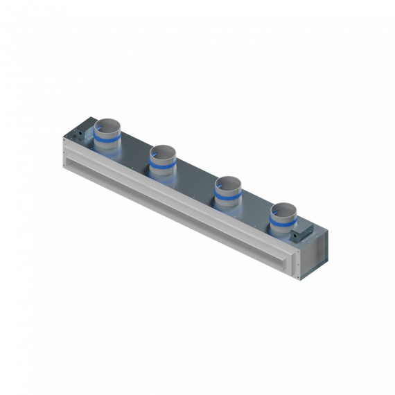 Flexag SH-1-1000-25-W щелевой диффузор с КСД под гипсокартон, белый