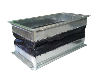 Гибкая вставка 100х115мм с фланцем для вентиляторов OBR 200