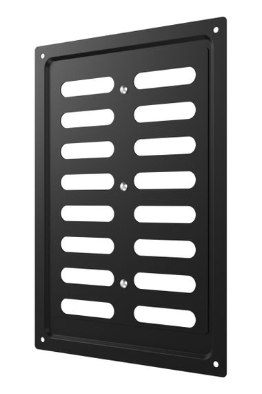 Решетка вентиляционная MER регулируемая 170х240 окраш.сталь Black ERA