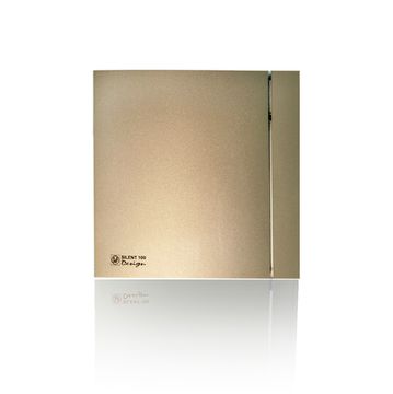 Вентилятор накладной Soler & Palau Silent 100 CHZ Design ECOWATT Champagne (таймер, датчик влажности)