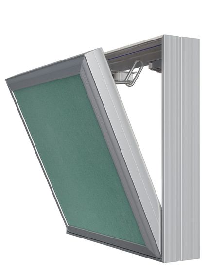 Люк ревизионный D Ceramo Base 200х200 скрытый монтаж съемный алюминий EVECS