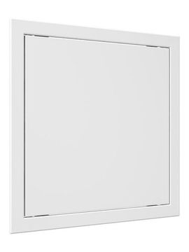 Люк ревизионный Л фланец 296х296 нажимной 318х318 пластик EVECS