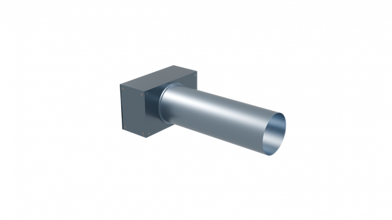 Flexag PWP-100/90x2 пленум вентиляционный прямой, D100, на 2 выxода, L=300 мм