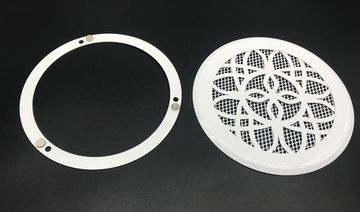 Решетка стальная на магнитах КП 100 Лотос, сетка белая