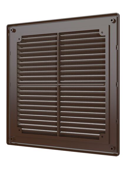 Решетка вентиляционная Р сетка разъемная 250х250 пластик Brown ERA
