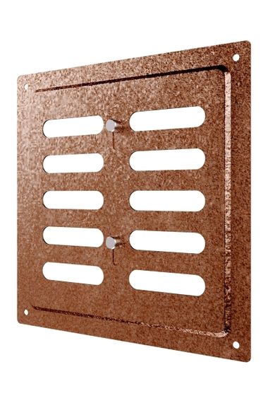 Решетка вентиляционная MER регулируемая 175х175 окраш.сталь Antique copper ERA