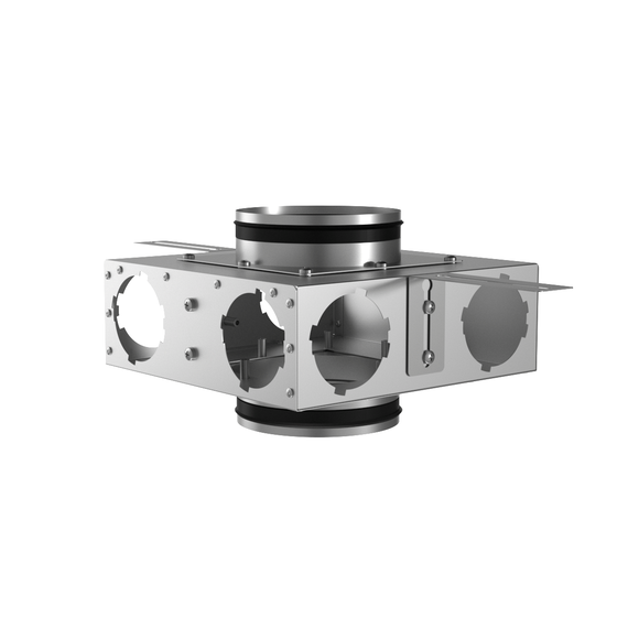 Provent KVF 160/160/90×6 коллектор металлический проходной на 6 выходов