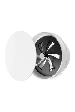 Решетка вентиляционная теневая SH фланец D100 сетка разъемная на магнитах D120 ERA