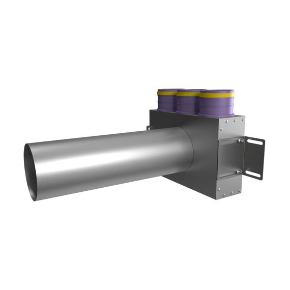 Provent VPSL 125/75x3 пленум потолочный круглый на 3 выхода (L=400 мм)