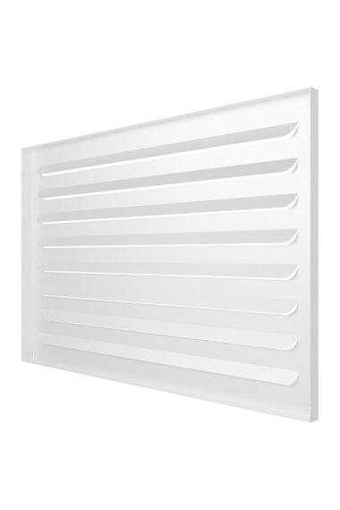 Решетка вентиляционная МВР жалюзи 600х400 окраш.сталь белый ERA