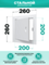 Люк ревизионный ЛТМп фланец 200х200 ручка магнит 260х260 окраш.сталь EVECS