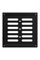 Решетка вентиляционная MER регулируемая 200х200 окраш.сталь Black ERA