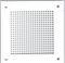 Решётка 210*210 белая, мелкая клетка