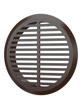 Решетка вентиляционная ДП фланец D45 переточная D50 пластик Brown 4 шт ERA