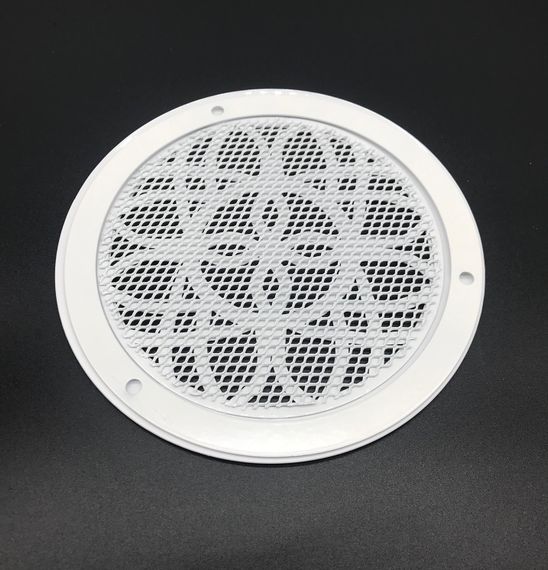 Решетка стальная на магнитах КП 100 Лотос, сетка белая