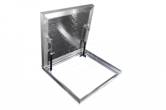 Люк напольный Универсал Люкс (с амортизаторами) 800х 800