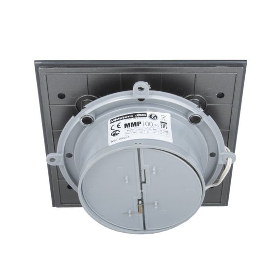 Вентилятор накладной сверхтонкий MMotors JSC MMP-06 100/90 куб/ч Стекло/Квадрат Темно Серый