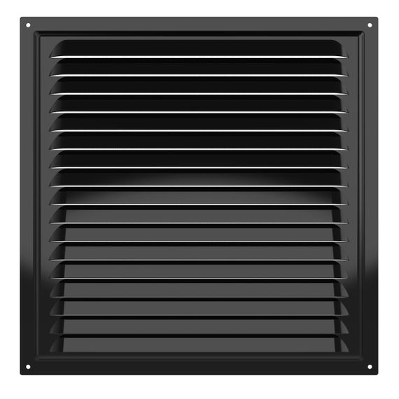 Решетка вентиляционная МЭ сетка 300х300 окрашенная сталь Black ERA