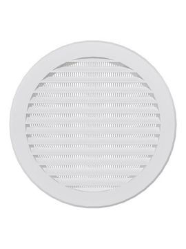 Решетка вентиляционная РКС фланец D160 сетка D196 пластик ERA